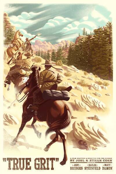 True Grit Hindi Dubbed Movie Poster (2010)
