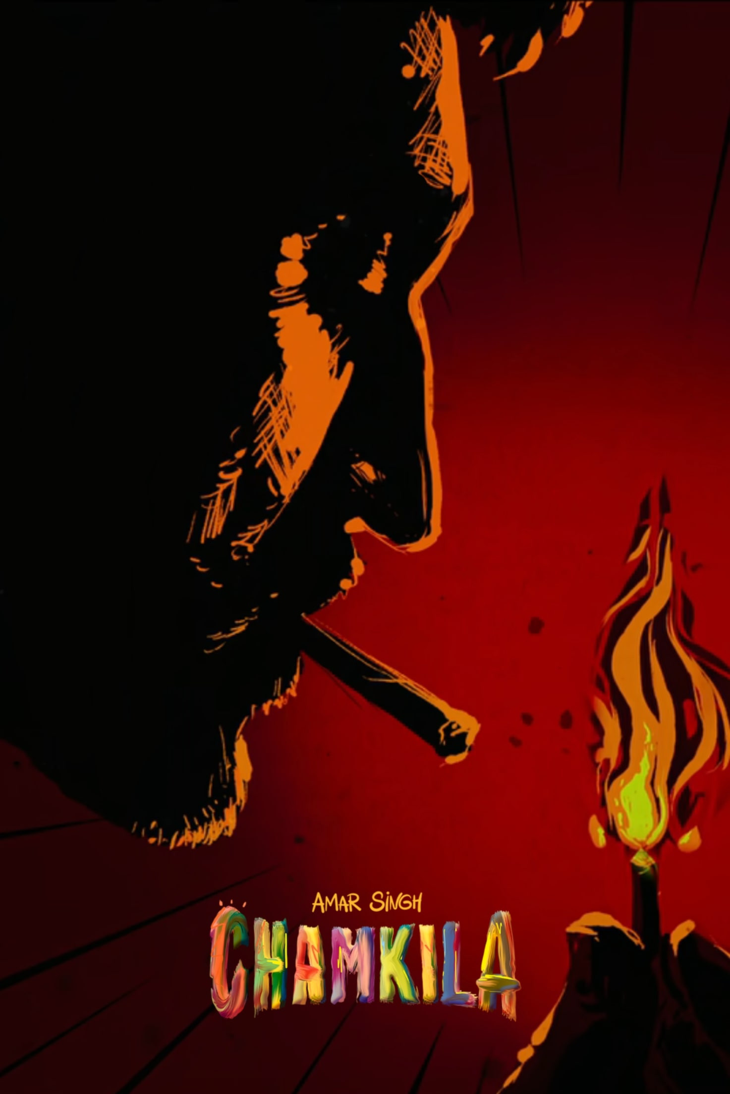 Amar Singh Chamkila Hindi Dubbed Movie Poster (2024)
